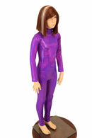 Kids Grape Turtleneck Catsuit - Coquetry Clothing