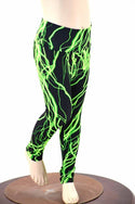 Kids Green Lightning Leggings - 6
