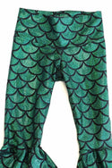 Kids Green Mermaid Flare Pants - 3