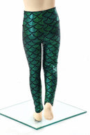 Kids Green Mermaid Leggings - Coquetry Clothing