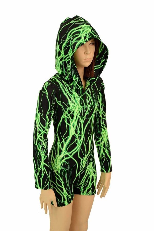 Kids Long Sleeve Hooded Romper - 8