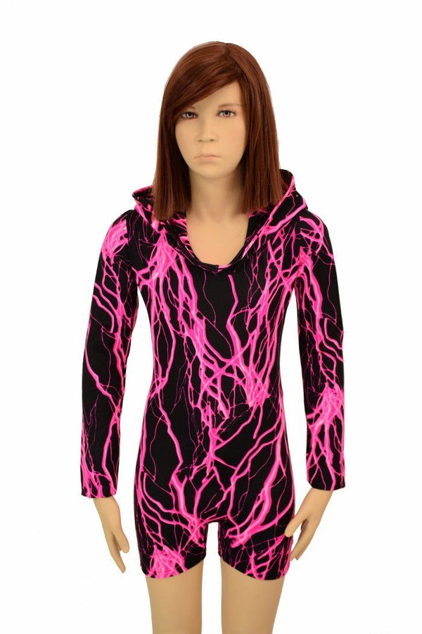 Kids Long Sleeve Hooded Romper - 2