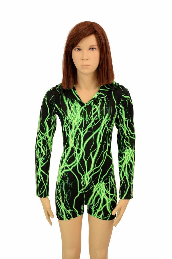 Kids Long Sleeve Hooded Romper - 6