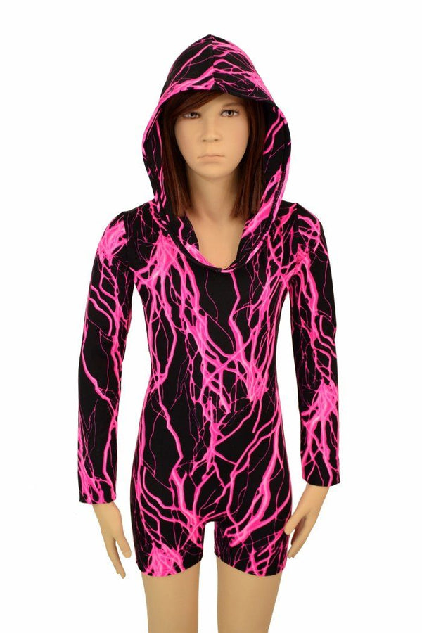 Kids Long Sleeve Hooded Romper - 3