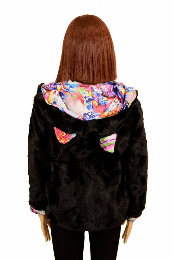 Kids Minky Cat Ear Jacket - Coquetry Clothing