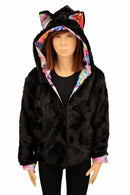 Kids Minky Cat Ear Jacket - Coquetry Clothing