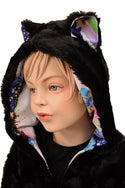 Kids Minky Cat Ear Jacket - 4