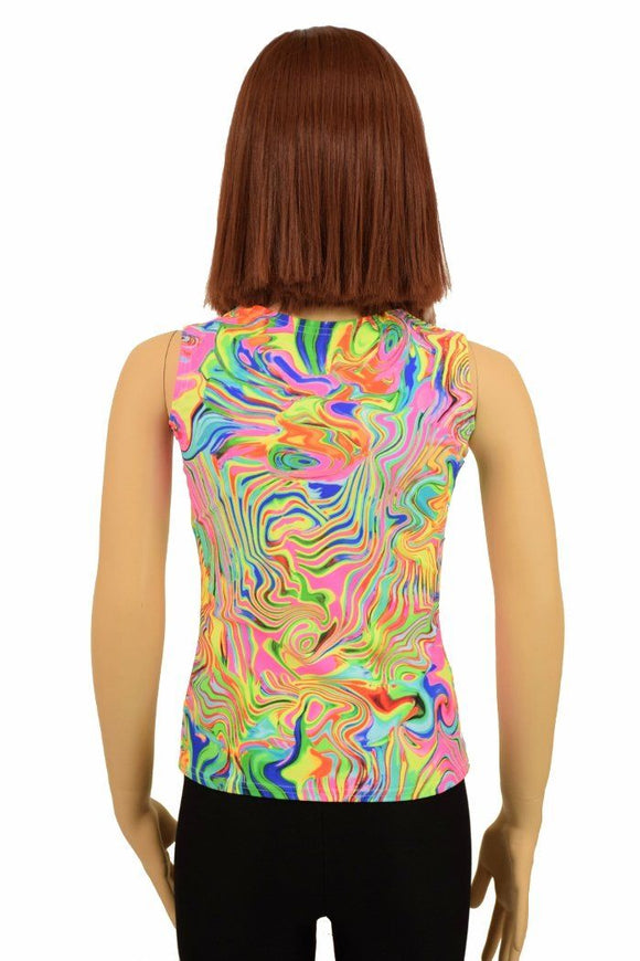 Kids Neon Flux Full Length Top - Coquetry Clothing