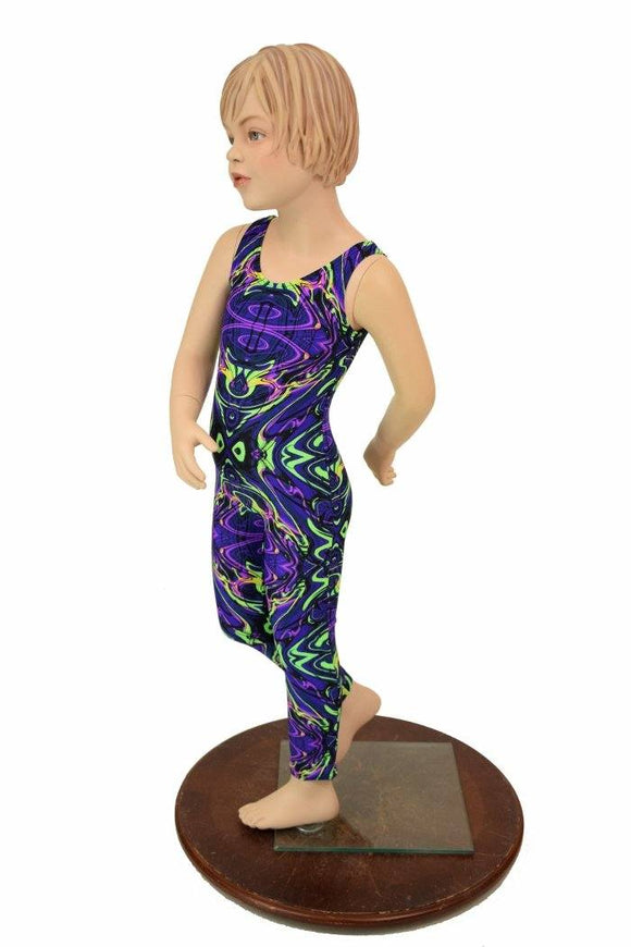 Kids Neon Melt Catsuit - Coquetry Clothing