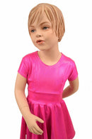 Kids Pink Skater Dress - Coquetry Clothing