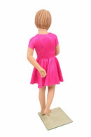 Kids Pink Skater Dress - Coquetry Clothing