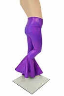 Kids Purple Holo Bell Bottom Flares - Coquetry Clothing