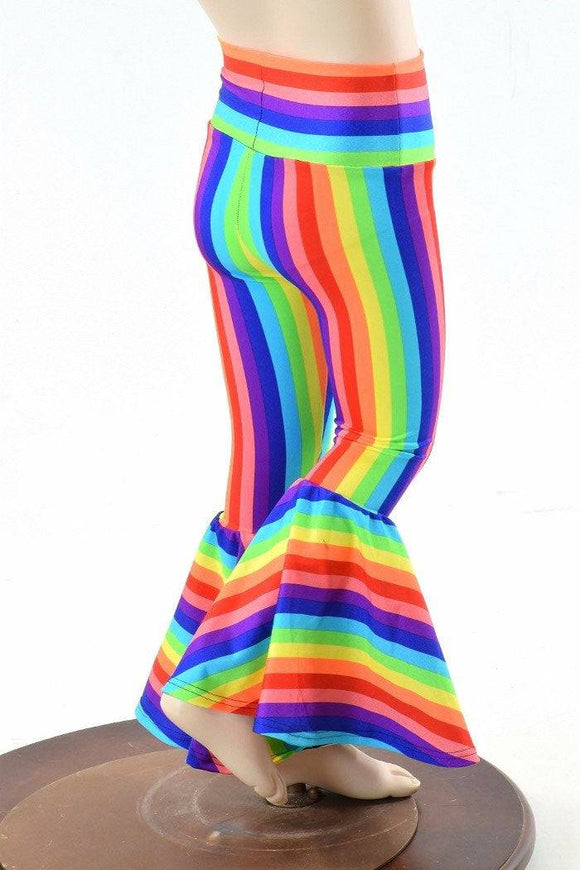 Kids Rainbow Bell Bottom Flares - Coquetry Clothing