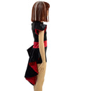Kids Red and Black Tuxedo Style Romper - Coquetry Clothing