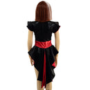 Kids Red and Black Tuxedo Style Romper - Coquetry Clothing