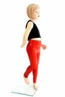 Kids Red Sparkly Jewel Leggings - Coquetry Clothing