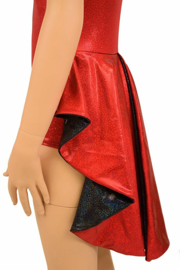 Kids Red Tuxedo Style Romper - Coquetry Clothing