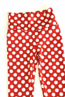 Kids Red & White Polka Dot Leggings - Coquetry Clothing