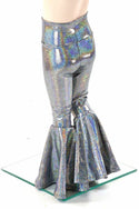 Kids Silver Holo Bell Bottom Flares - 4