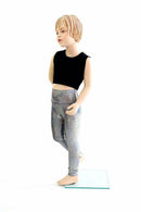 Kids Silver Holographic Leggings - Coquetry Clothing