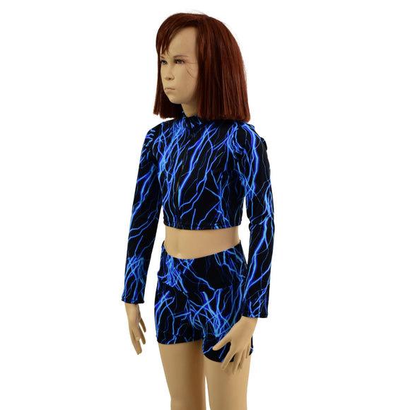 Kids Stella Crop Top and High Waist Shorts Set - Coquetry Clothing