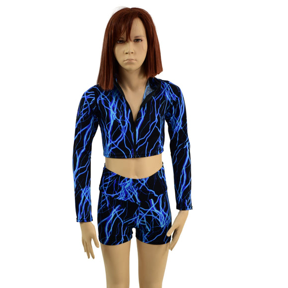 Kids Stella Crop Top and High Waist Shorts Set - Coquetry Clothing