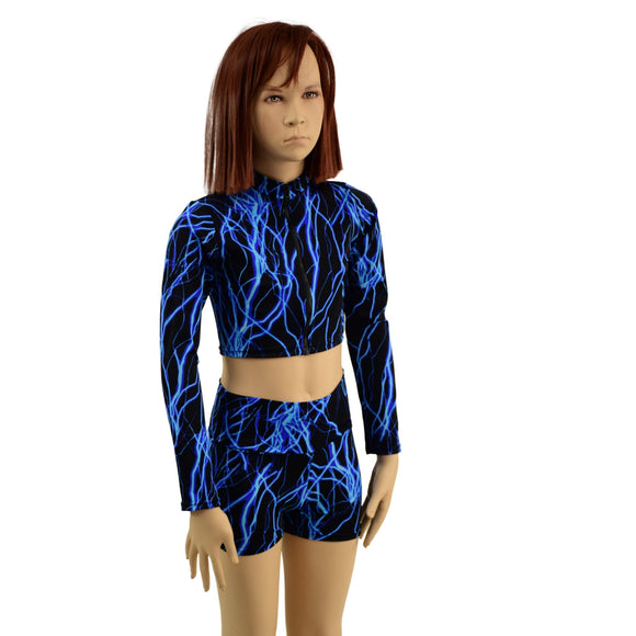 Kids Stella Crop Top and High Waist Shorts Set - Coquetry Clothing