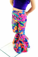 Kids Tahitian Floral Bell Bottom Flares - Coquetry Clothing