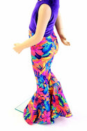 Kids Tahitian Floral Bell Bottom Flares - 4