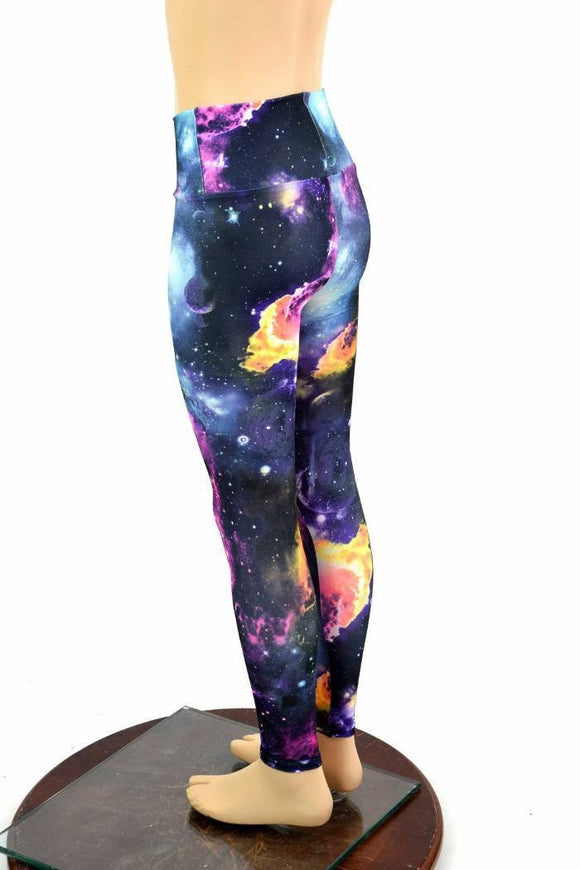 Kids UV Glow Galaxy Leggings - Coquetry Clothing