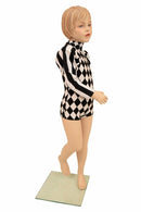 Kids Victoria Puffed Sleeve Romper - Coquetry Clothing