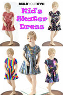 Build Your Own Kid's Cap Sleeve Skater Dress - 1