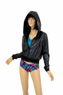 "Kimberly" Jacket in Black Holo - Coquetry Clothing