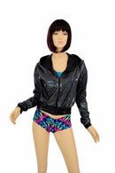 "Kimberly" Jacket in Black Holo - Coquetry Clothing