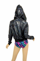 "Kimberly" Jacket in Black Holo - Coquetry Clothing