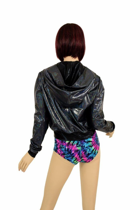 "Kimberly" Jacket in Black Holo - Coquetry Clothing