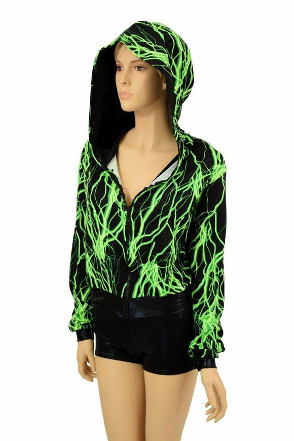 "Kimberly" Jacket in Neon Lightning Print - Coquetry Clothing
