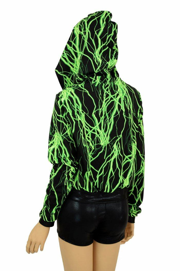 "Kimberly" Jacket in Neon Lightning Print - Coquetry Clothing