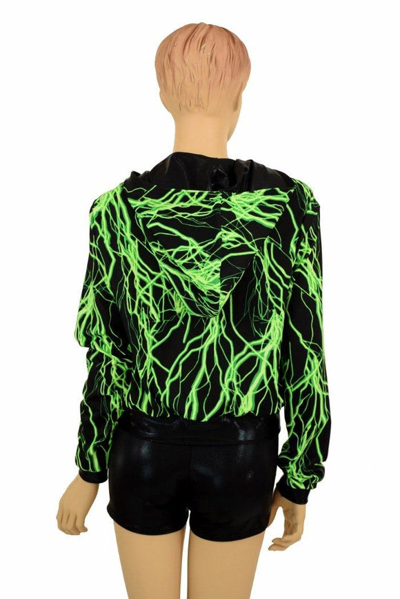 "Kimberly" Jacket in Neon Lightning Print - Coquetry Clothing