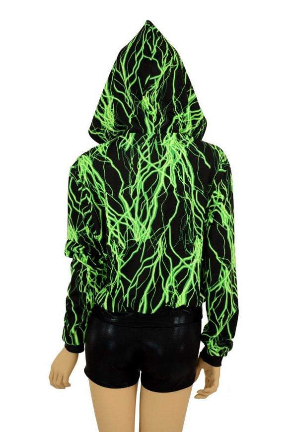 "Kimberly" Jacket in Neon Lightning Print - Coquetry Clothing