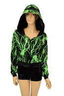 "Kimberly" Jacket in Neon Lightning Print - Coquetry Clothing