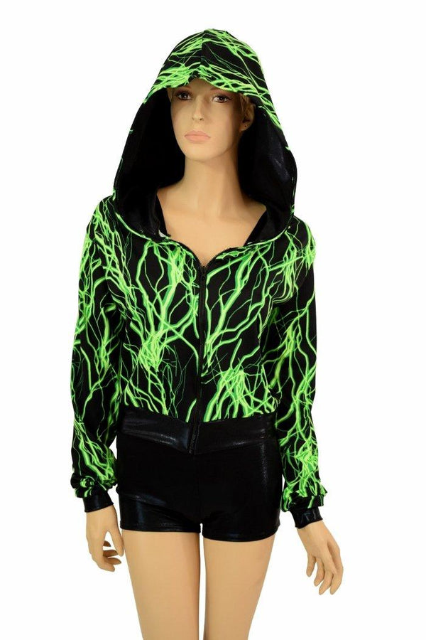 "Kimberly" Jacket in Neon Lightning Print - 3