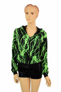 "Kimberly" Jacket in Neon Lightning Print - 7