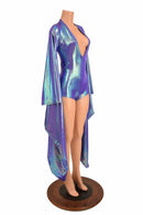 Kimono Sleeve Plunging V Neck Romper - Coquetry Clothing