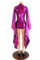 Kimono Sleeve Plunging V Neck Romper - Coquetry Clothing