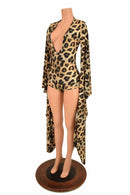 Kimono Sleeve Plunging V Neck Romper - Coquetry Clothing