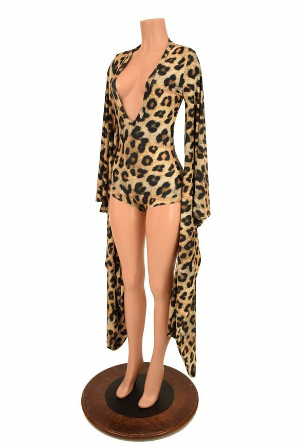 Kimono Sleeve Plunging V Neck Romper - Coquetry Clothing