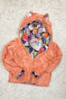 Kitty Ear Faux Fur Minky Short Jacket - Coquetry Clothing
