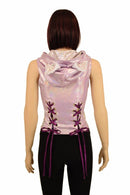 Lace Up Cat Ear Hoodie Top - Coquetry Clothing