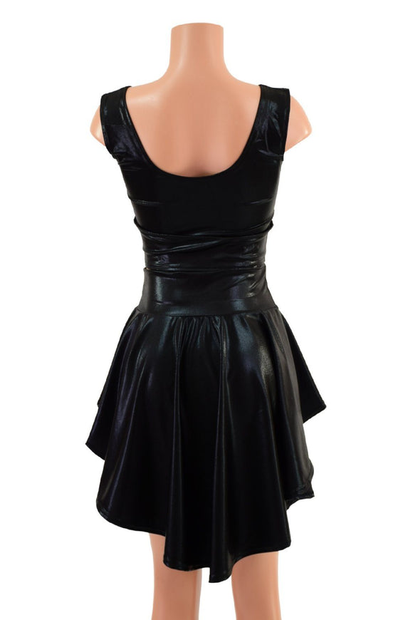 Lace Up Crop Tank & Hi Lo Peplum Skirt Set - Coquetry Clothing